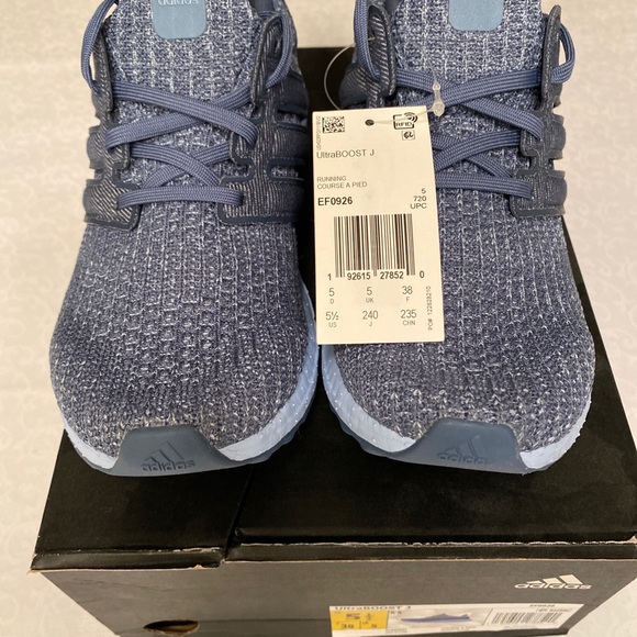 Adidas Ultra Boost Tech Ink Glow Blue Size 5.5 - Picture 7 of 11
